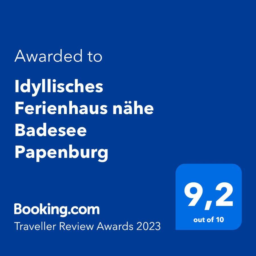 Idyllisches Ferienhaus Naehe Meyer Werft 파펜부르크 외부 사진